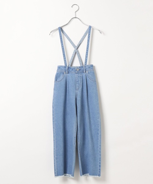Olgouサスペンダー付きデニムワークパンツ Olgouサスペンダー付きデニムワークパンツ