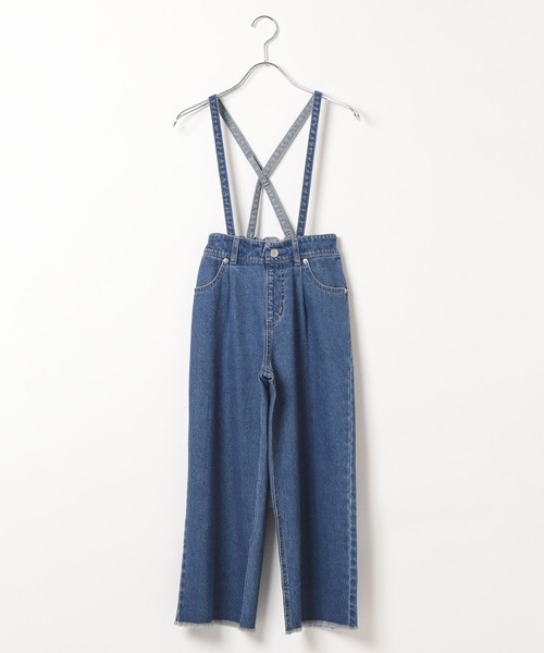 Olgouサスペンダー付きデニムワークパンツ Olgouサスペンダー付きデニムワークパンツ