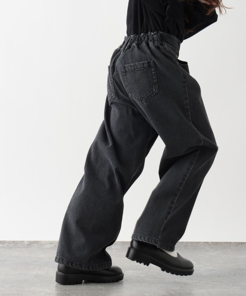 セール】サスツキワイドデニムパンツ/907725（デニムパンツ）｜GLOBAL