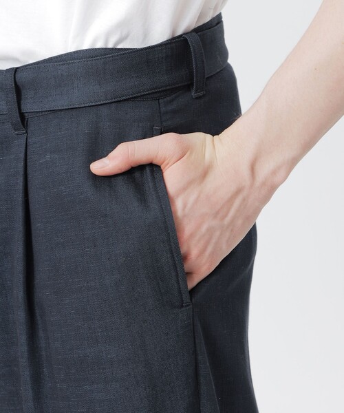 LOVELESS(ラブレス)の「ベルテッド デニムスラックス(スラックス・メンズ・ネイビー・M/S/L)」の4枚目の写真