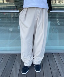 【MEN】タックワイドイージーパンツ