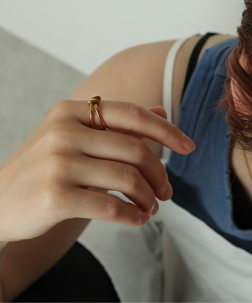 ORLEAN(オルレアン)の「【ORLEAN】ノットデザインリング(リング・レディース・ゴールド/シルバー・11号)」の15枚目の写真