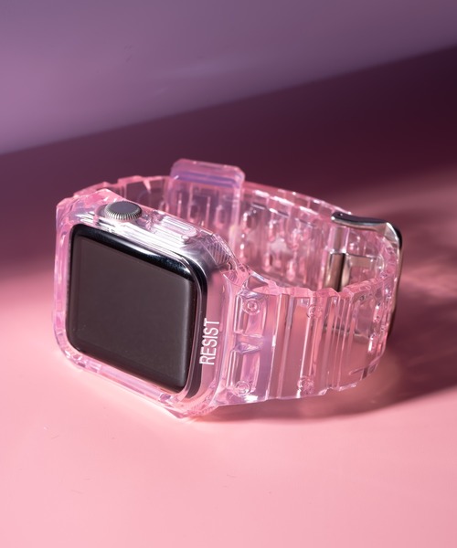 zandy(ズィーアンドワイ)の「【 zandy / ズィー・アンド・ワイ 】クリア一体式バンド アップルウォッチベルト CLEAR applewatch belt BRL(デジタル腕時計・レディース・グリーン/イエロー/クリア/ピンク/ブルー/ブラック・MEDIUM/SMALL)」の13枚目の写真