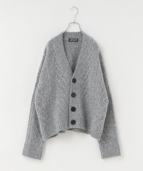 LOWRYS FARM（ローリーズファーム）の「３．５Ｇケーブルカーデ　972781（ニット/セーター・キッズ・ベージュ/グレー・FREE）」の3枚目の写真