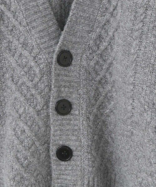 LOWRYS FARM（ローリーズファーム）の「３．５Ｇケーブルカーデ　972781（ニット/セーター・キッズ・ベージュ/グレー・FREE）」の9枚目の写真