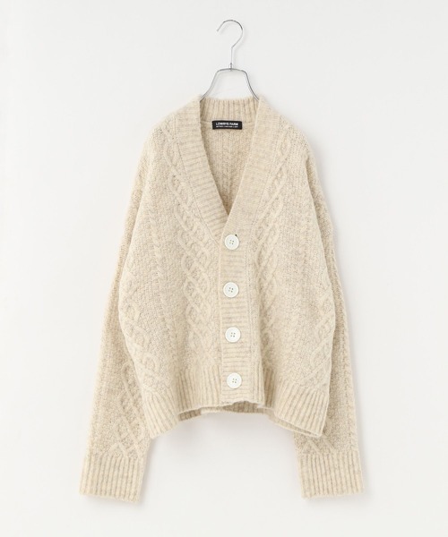LOWRYS FARM（ローリーズファーム）の「３．５Ｇケーブルカーデ　972781（ニット/セーター・キッズ・ベージュ/グレー・FREE）」の10枚目の写真