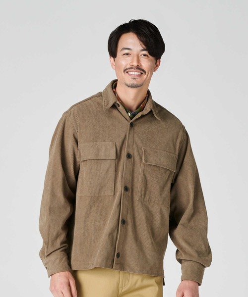 BACK NUMBER（バックナンバー）の「【BACK NUMBER】カットコーデュロイＣＰＯシャツジャケット（その他トップス・メンズ・ベージュ/ブラック/オフホワイト・M/XL/L）」の14枚目の写真