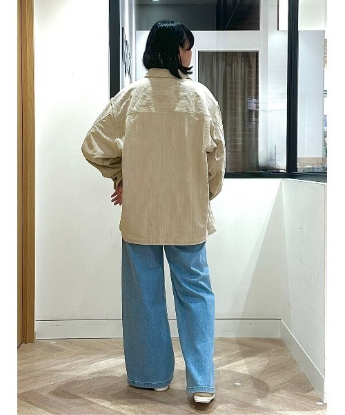 BACK NUMBER（バックナンバー）の「【BACK NUMBER】カットコーデュロイＣＰＯシャツジャケット（その他トップス・メンズ・ベージュ/ブラック/オフホワイト・M/XL/L）」の22枚目の写真