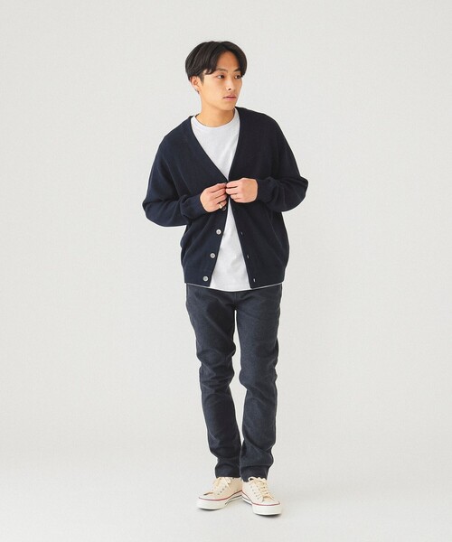 BEAMS(ビームス)の「BEAMS / モールスキン ストレッチ テーパード パンツ(チノパンツ・メンズ・ブラック/ベージュ/ネイビー/チャコールグレー・S/M/L/XL)」の8枚目の写真