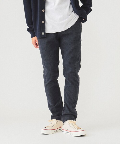 BEAMS(ビームス)の「BEAMS / モールスキン ストレッチ テーパード パンツ(チノパンツ・メンズ・ブラック/ベージュ/ネイビー/チャコールグレー・S/M/L/XL)」の12枚目の写真
