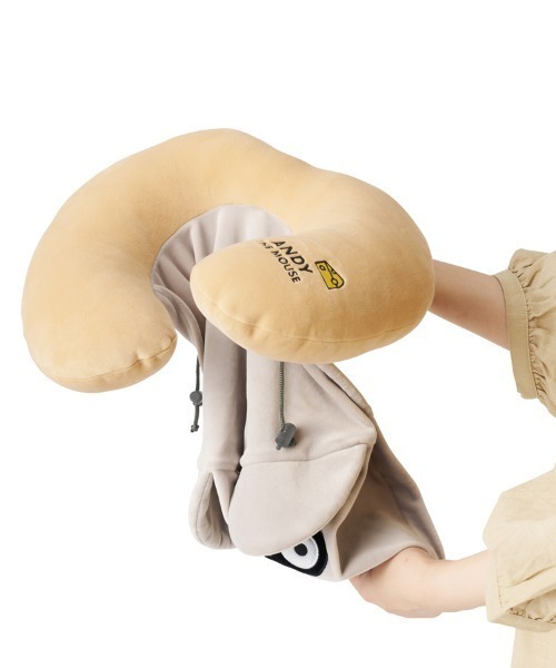 セール】gowell/ねずみのANDY 2WAYネックピロー（クッション