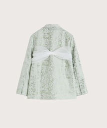 LA POMME petit リボンジャケット　テーラードジャケット Dot Lace Ribbon Jacket ドットレースリボンジャケット