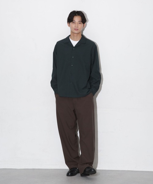 NANO universe（ナノユニバース）の「ドレープワイドイージーパンツ（その他パンツ・メンズ・ブラウン/チャコール/グリーン・XL/M/L/S）」の19枚目の写真