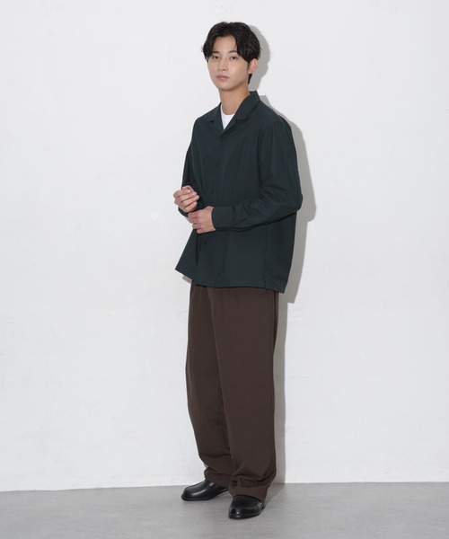 NANO universe（ナノユニバース）の「ドレープワイドイージーパンツ（その他パンツ・メンズ・ブラウン/チャコール/グリーン・XL/M/L/S）」の17枚目の写真