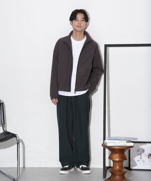 NANO universe（ナノユニバース）の「ドレープワイドイージーパンツ（その他パンツ・メンズ・ブラウン/チャコール/グリーン・XL/M/L/S）」の13枚目の写真