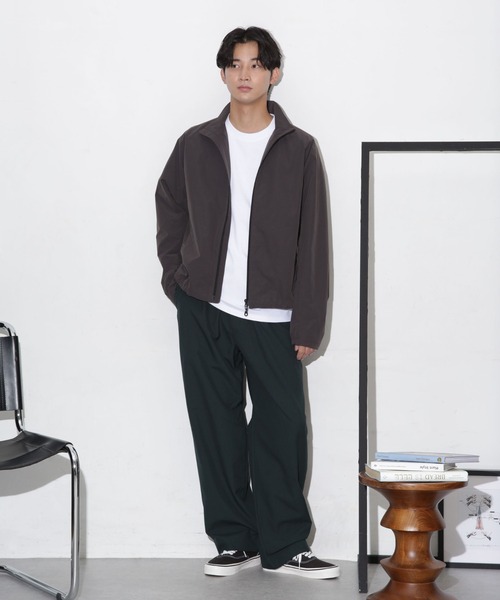 NANO universe（ナノユニバース）の「ドレープワイドイージーパンツ（その他パンツ・メンズ・ブラウン/チャコール/グリーン・XL/M/L/S）」の9枚目の写真