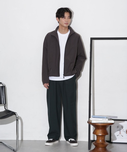 NANO universe（ナノユニバース）の「ドレープワイドイージーパンツ（その他パンツ・メンズ・ブラウン/チャコール/グリーン・XL/M/L/S）」の8枚目の写真