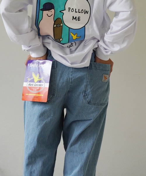 （What it isNt）ART BY MARKGONZALES（ワットイットイズント）の「【（What it isNt）ART BY MARKGONZALES / (ワットイットイズント) アートバイ マークゴンザレス 】 SKATE PANTS DENIM（デニムパンツ・メンズ・ライトブルー/ブラック系その他・L/M）」の8枚目の写真