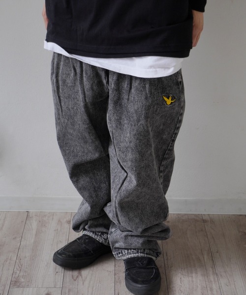 （What it isNt）ART BY MARKGONZALES（ワットイットイズント）の「【（What it isNt）ART BY MARKGONZALES / (ワットイットイズント) アートバイ マークゴンザレス 】 SKATE PANTS DENIM（デニムパンツ・メンズ・ライトブルー/ブラック系その他・L/M）」の14枚目の写真