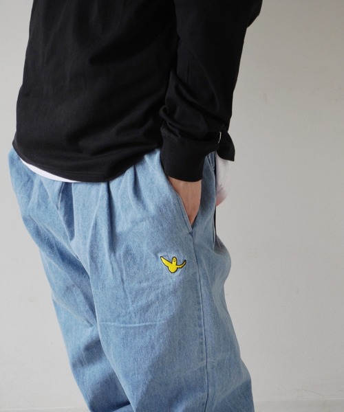（What it isNt）ART BY MARKGONZALES（ワットイットイズント）の「【（What it isNt）ART BY MARKGONZALES / (ワットイットイズント) アートバイ マークゴンザレス 】 SKATE PANTS DENIM（デニムパンツ・メンズ・ライトブルー/ブラック系その他・L/M）」の16枚目の写真