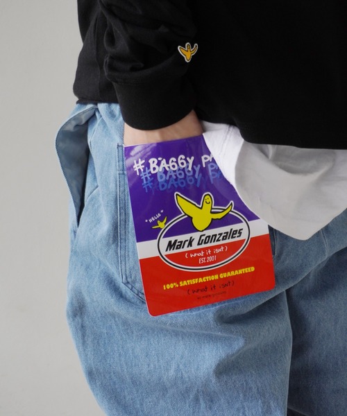 （What it isNt）ART BY MARKGONZALES（ワットイットイズント）の「【（What it isNt）ART BY MARKGONZALES / (ワットイットイズント) アートバイ マークゴンザレス 】 SKATE PANTS DENIM（デニムパンツ・メンズ・ライトブルー/ブラック系その他・L/M）」の17枚目の写真