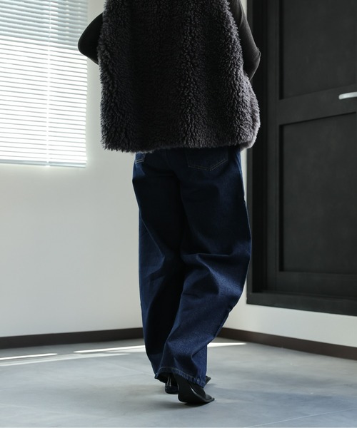 セール】デニムカーブパンツ / バレルレッグデニムパンツ《動画あり