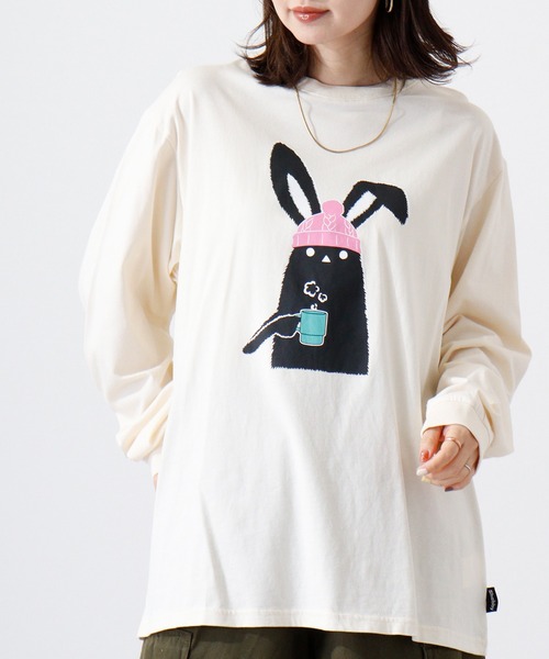 FUNALIVE(ファンアライブ)の「Shabby/シャビ SHABBY プリントL/TEE(Tシャツ/カットソー・メンズ・キャメル/ヘザーチャコール/ピンク系1/ピンク/ホワイト系1/アイボリー/ライトブラウン/カーキ/カーキ系1/オフホワイト/グレー系1/アイボリー系1・M/S/LL/L)」の8枚目の写真