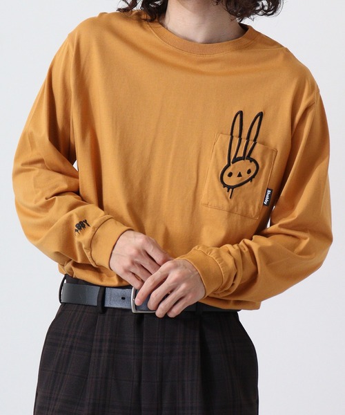 FUNALIVE(ファンアライブ)の「Shabby/シャビ SHABBY プリントL/TEE(Tシャツ/カットソー・メンズ・キャメル/ヘザーチャコール/ピンク系1/ピンク/ホワイト系1/アイボリー/ライトブラウン/カーキ/カーキ系1/オフホワイト/グレー系1/アイボリー系1・M/S/LL/L)」の10枚目の写真