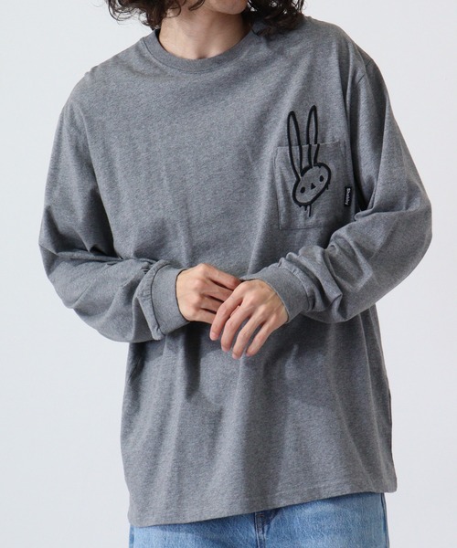 FUNALIVE(ファンアライブ)の「Shabby/シャビ SHABBY プリントL/TEE(Tシャツ/カットソー・メンズ・キャメル/ヘザーチャコール/ピンク系1/ピンク/ホワイト系1/アイボリー/ライトブラウン/カーキ/カーキ系1/オフホワイト/グレー系1/アイボリー系1・M/S/LL/L)」の5枚目の写真