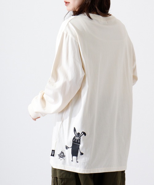 FUNALIVE(ファンアライブ)の「Shabby/シャビ SHABBY プリントL/TEE(Tシャツ/カットソー・メンズ・キャメル/ヘザーチャコール/ピンク系1/ピンク/ホワイト系1/アイボリー/ライトブラウン/カーキ/カーキ系1/オフホワイト/グレー系1/アイボリー系1・M/S/LL/L)」の19枚目の写真