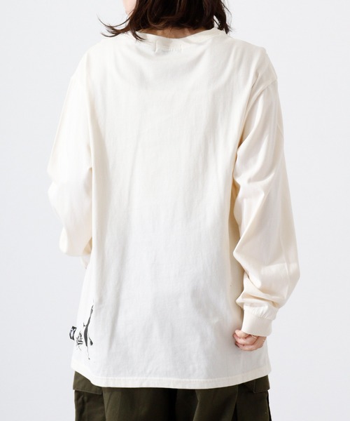 FUNALIVE(ファンアライブ)の「Shabby/シャビ SHABBY プリントL/TEE(Tシャツ/カットソー・メンズ・キャメル/ヘザーチャコール/ピンク系1/ピンク/ホワイト系1/アイボリー/ライトブラウン/カーキ/カーキ系1/オフホワイト/グレー系1/アイボリー系1・M/S/LL/L)」の21枚目の写真