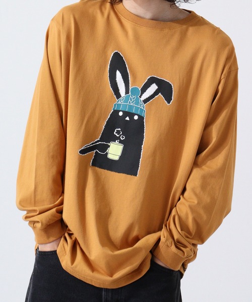 FUNALIVE(ファンアライブ)の「Shabby/シャビ SHABBY プリントL/TEE(Tシャツ/カットソー・メンズ・キャメル/ヘザーチャコール/ピンク系1/ピンク/ホワイト系1/アイボリー/ライトブラウン/カーキ/カーキ系1/オフホワイト/グレー系1/アイボリー系1・M/S/LL/L)」の13枚目の写真