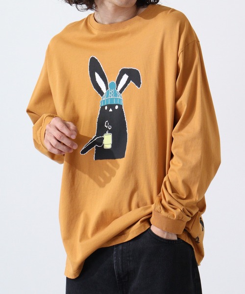 FUNALIVE(ファンアライブ)の「Shabby/シャビ SHABBY プリントL/TEE(Tシャツ/カットソー・メンズ・キャメル/ヘザーチャコール/ピンク系1/ピンク/ホワイト系1/アイボリー/ライトブラウン/カーキ/カーキ系1/オフホワイト/グレー系1/アイボリー系1・M/S/LL/L)」の14枚目の写真