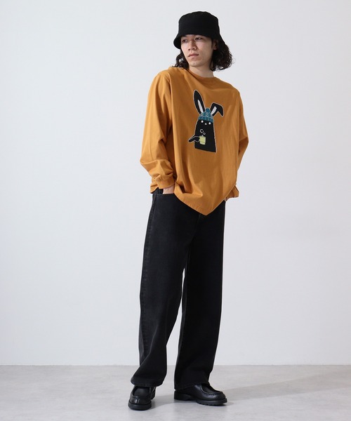 FUNALIVE(ファンアライブ)の「Shabby/シャビ SHABBY プリントL/TEE(Tシャツ/カットソー・メンズ・キャメル/ヘザーチャコール/ピンク系1/ピンク/ホワイト系1/アイボリー/ライトブラウン/カーキ/カーキ系1/オフホワイト/グレー系1/アイボリー系1・M/S/LL/L)」の17枚目の写真