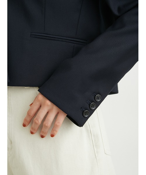 LILY BROWN（リリーブラウン）の「レースカラーシングルジャケット（その他アウター・レディース・ネイビー/グレー/その他・FREE）」の7枚目の写真