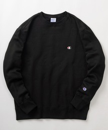Champion（チャンピオン）の「【Champion/チャンピオン】クルーネック ワンポイント刺繍  ブランドロゴ スウェット/ 裏起毛/【USAコットン】（スウェット・レディース）」