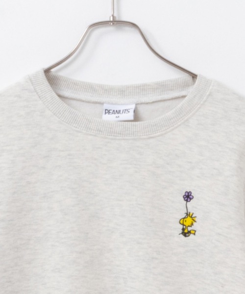 専用【PEANUTS】スヌーピー　ワンポイントプルオーバー PEANUTS】【ONLINE限定カラーあり】裏毛プルオーバー(カットソー