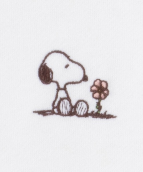 PEANUTS（ピーナッツ）の「PEANUTS SNOOPY ワンポイント刺繍トレーナー（スウェット・レディース・ミント/オートミール/チャコールグレー/アイボリー・M/L）」の9枚目の写真