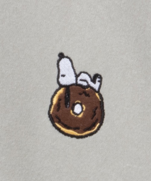 PEANUTS（ピーナッツ）の「PEANUTS SNOOPY ワンポイント刺繍トレーナー（スウェット・レディース・ミント/オートミール/チャコールグレー/アイボリー・M/L）」の12枚目の写真