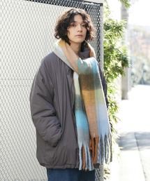 JUNRED | ボリュームブロックチェックマフラー(マフラー)