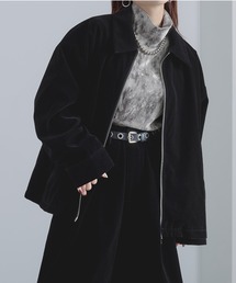 ダブルジップ別珍ブルゾン/セットアップ対応