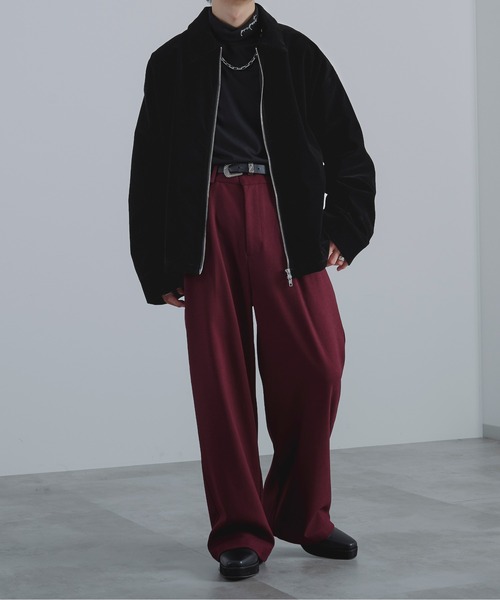 Ellno Loset（エルノロゼット）の「ダブルジップ別珍ブルゾン/セットアップ対応（ブルゾン・メンズ・チャコールグレー/ブラック・LARGE/SMALL/MEDIUM）」の7枚目の写真