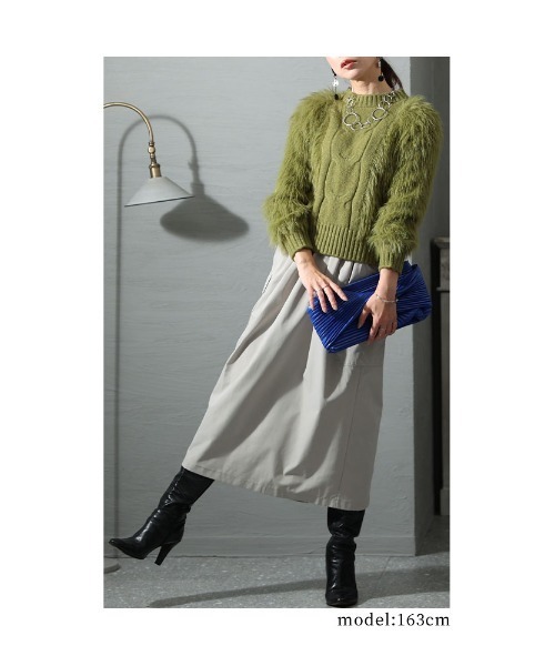 Sawa a la mode（サワアラモード）の「シャギーニット（ニット/セーター・レディース・グリーン/ピンク系その他・FREE）」の6枚目の写真