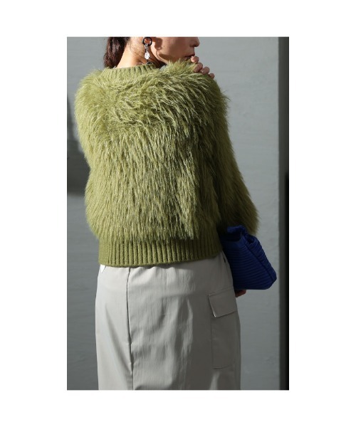 Sawa a la mode（サワアラモード）の「シャギーニット（ニット/セーター・レディース・グリーン/ピンク系その他・FREE）」の8枚目の写真