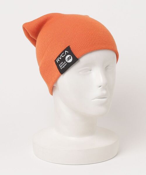 RVCA（ルーカ）の「RVCA/ルーカ ビーニー ダブルDOUBLE FACE BEANIE BD042-965（ニットキャップ/ビーニー・メンズ・オフホワイト/ブラウン/ブラック/オレンジ・FREE）」の6枚目の写真