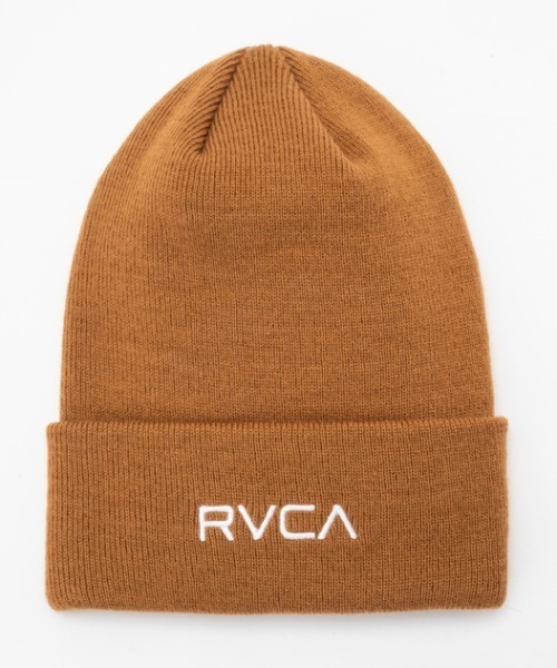 RVCA（ルーカ）の「RVCA/ルーカ ビーニー ダブルDOUBLE FACE BEANIE BD042-965（ニットキャップ/ビーニー・メンズ・オフホワイト/ブラウン/ブラック/オレンジ・FREE）」の3枚目の写真