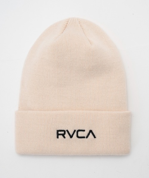 RVCA（ルーカ）の「RVCA/ルーカ ビーニー ダブルDOUBLE FACE BEANIE BD042-965（ニットキャップ/ビーニー・メンズ・オフホワイト/ブラウン/ブラック/オレンジ・FREE）」の2枚目の写真