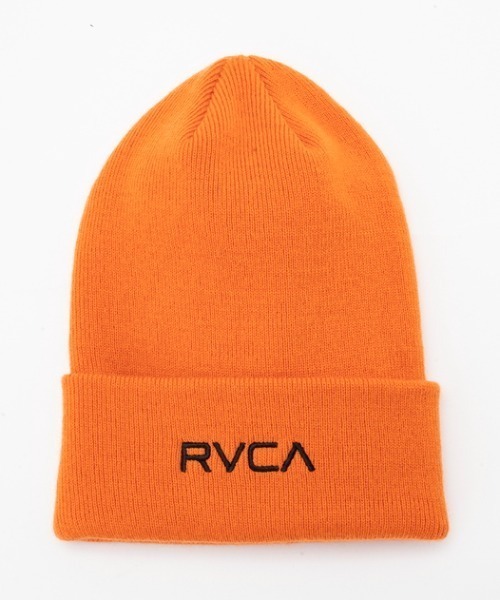 RVCA（ルーカ）の「RVCA/ルーカ ビーニー ダブルDOUBLE FACE BEANIE BD042-965（ニットキャップ/ビーニー・メンズ・オフホワイト/ブラウン/ブラック/オレンジ・FREE）」の4枚目の写真