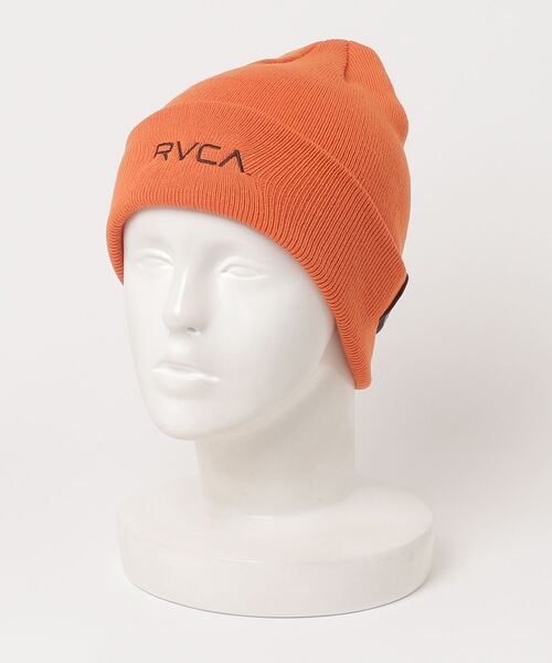 RVCA（ルーカ）の「RVCA/ルーカ ビーニー ダブルDOUBLE FACE BEANIE BD042-965（ニットキャップ/ビーニー・メンズ・オフホワイト/ブラウン/ブラック/オレンジ・FREE）」の9枚目の写真