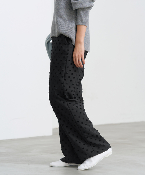 IENA(イエナ)の「ドットジャガードイージーパンツ(その他パンツ・レディース・ブラック/ネイビー・36/38)」の16枚目の写真